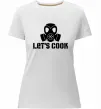 Жіноча преміум футболка Let's cook Білий фото