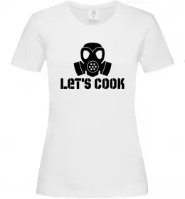Женская футболка Let's cook Белый фото