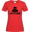 Жіноча футболка Let's cook Червоний фото