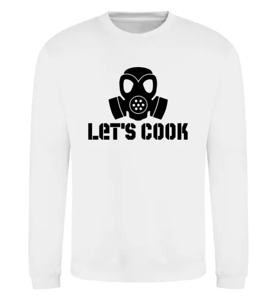 Свитшот Let's cook Белый фото