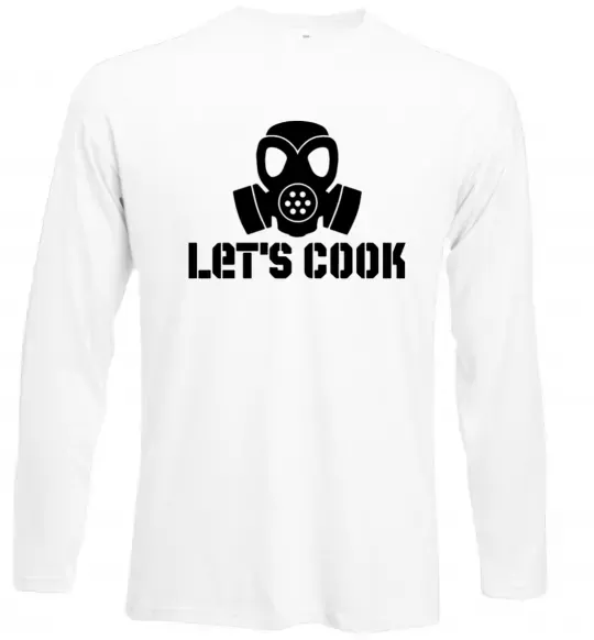 Лонгслив Let's cook Белый фото