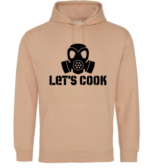 Мужская толстовка (худи) Let's cook Песочный фото