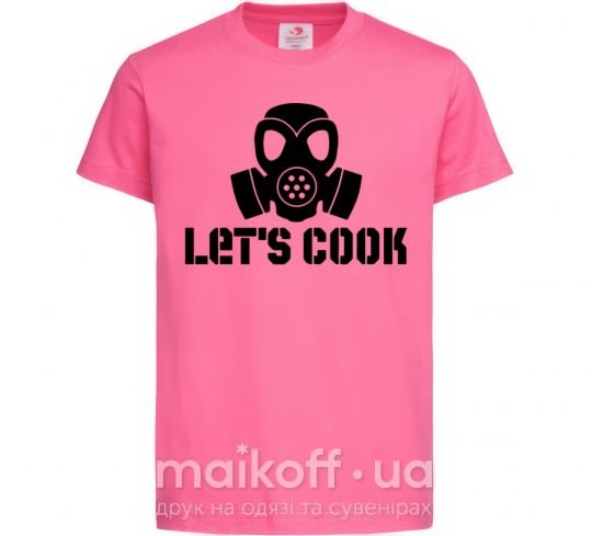 Детская футболка Let's cook Ярко-розовый фото