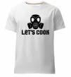 Мужская премиум футболка Let's cook Белый фото