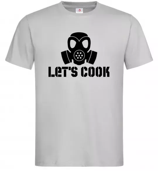 Чоловіча футболка Let's cook Сірий фото