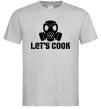 Чоловіча футболка Let's cook Сірий Чоловіча футболка Let's cook Сірий фото