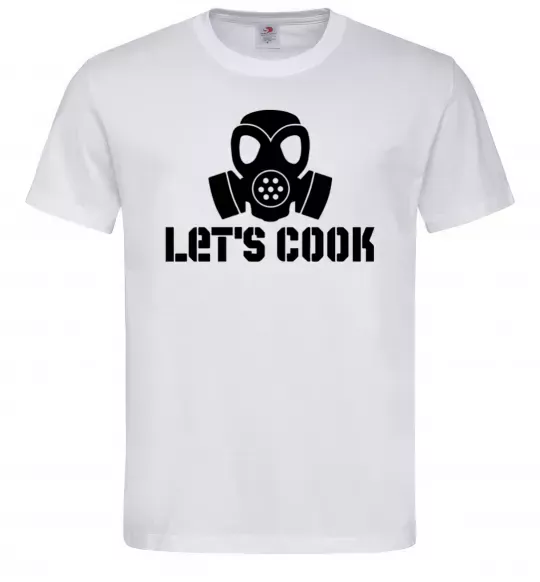 Чоловіча футболка Let's cook Білий фото