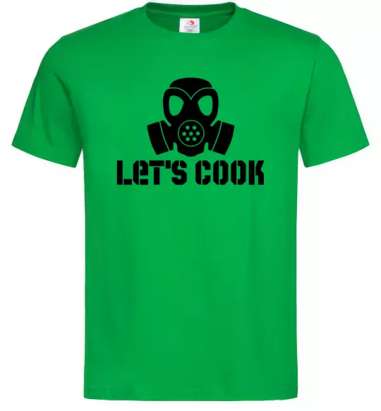 Чоловіча футболка Let's cook Зелений фото