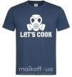 Чоловіча футболка Let's cook Темно-синій фото