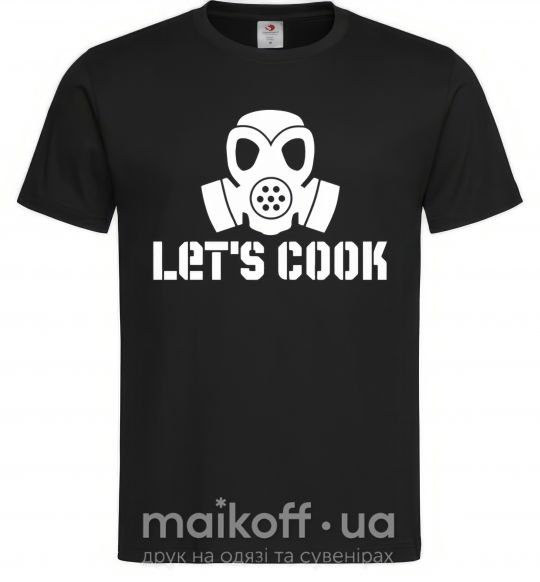 Чоловіча футболка Let's cook Чорний фото
