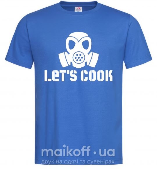 Чоловіча футболка Let's cook Яскраво-синій фото