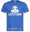 Чоловіча футболка Let's cook Яскраво-синій фото