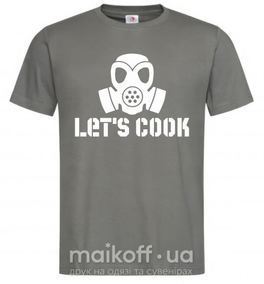 Чоловіча футболка Let's cook Графіт фото
