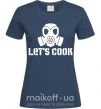 Жіноча футболка Let's cook Темно-синій фото