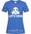Жіноча футболка Let's cook Яскраво-синій фото
