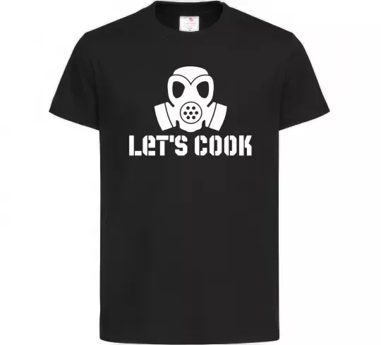 Дитяча футболка Let's cook Чорний фото