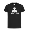Дитяча футболка Let's cook Чорний фото