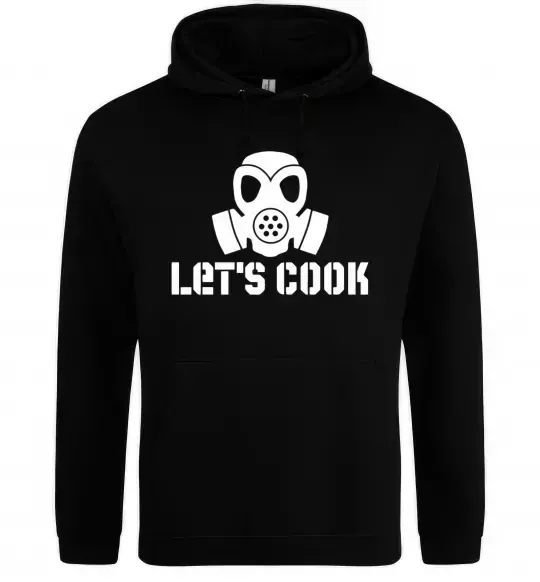 Мужская толстовка (худи) Let's cook Черный фото