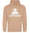 Женская толстовка (худи) Let's cook Песочный Женская толстовка (худи) Let's cook Песочный фото