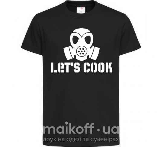 Детская футболка Let's cook Черный фото