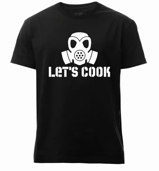 Мужская премиум футболка Let's cook Черный фото