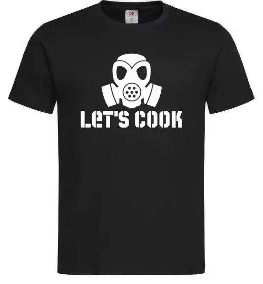 Чоловіча футболка Let's cook Чорний фото