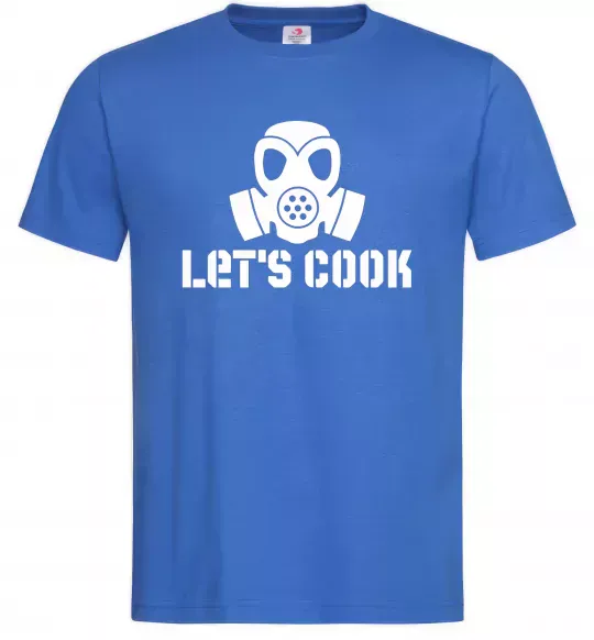 Чоловіча футболка Let's cook Яскраво-синій фото