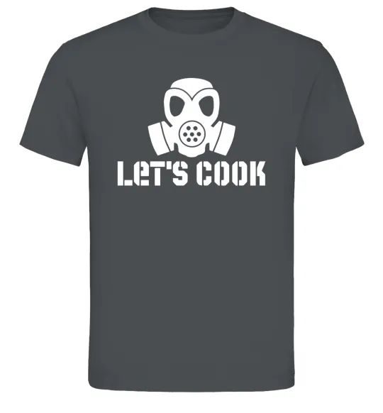 Чоловіча футболка Let's cook Графіт фото