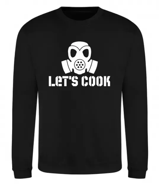Світшот Let's cook Чорний фото