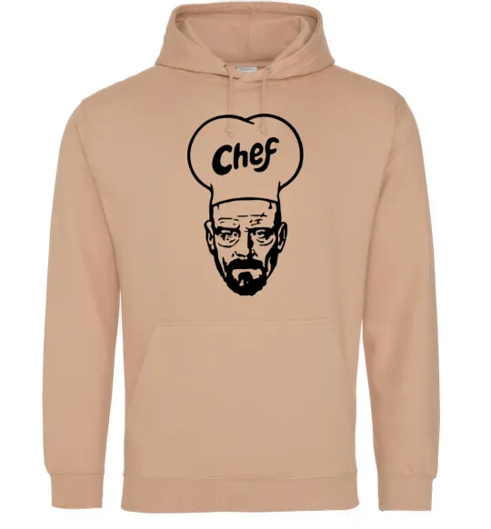 Мужская толстовка (худи) Шеф Песочный фото