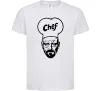 Дитяча футболка Шеф Білий фото