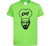 Дитяча футболка Шеф Лаймовий фото