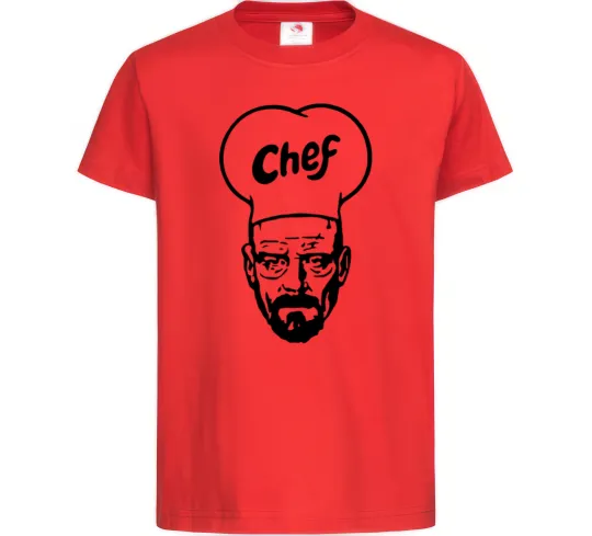 Дитяча футболка Шеф Червоний фото