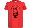 Дитяча футболка Шеф Червоний фото