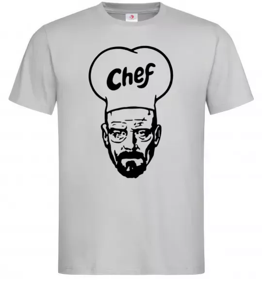 Чоловіча футболка Шеф Сірий фото