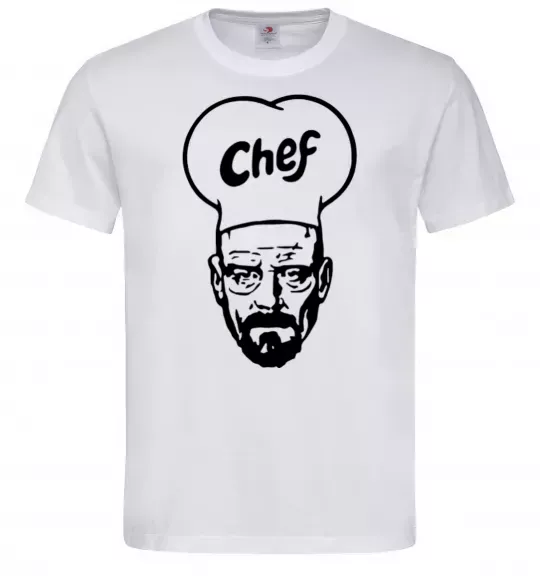 Чоловіча футболка Шеф Білий фото