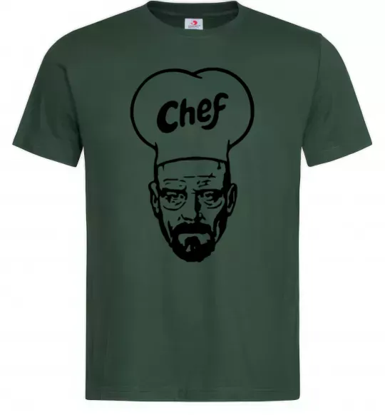 Чоловіча футболка Шеф Темно-зелений фото