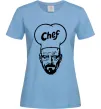 Жіноча футболка Шеф Блакитний Жіноча футболка Шеф Блакитний фото