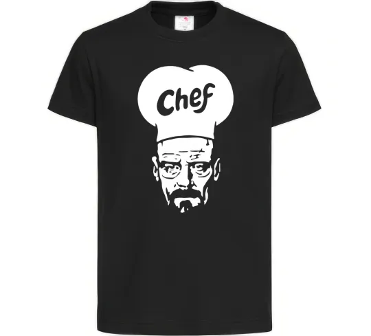 Дитяча футболка Шеф Чорний фото