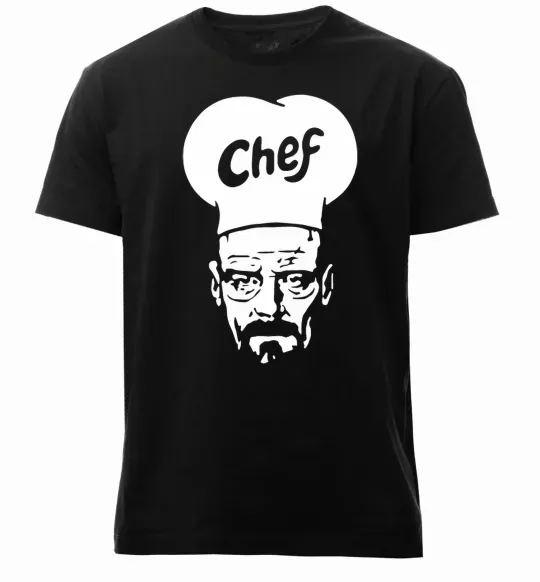 Мужская премиум футболка Шеф Черный фото