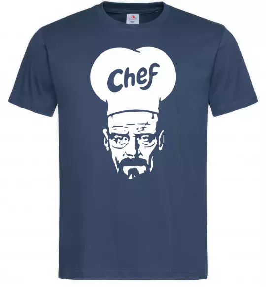 Чоловіча футболка Шеф Темно-синій фото