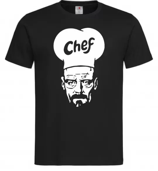 Чоловіча футболка Шеф Чорний фото