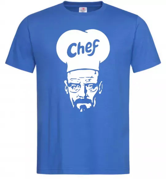 Чоловіча футболка Шеф Яскраво-синій фото