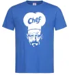 Чоловіча футболка Шеф Яскраво-синій фото