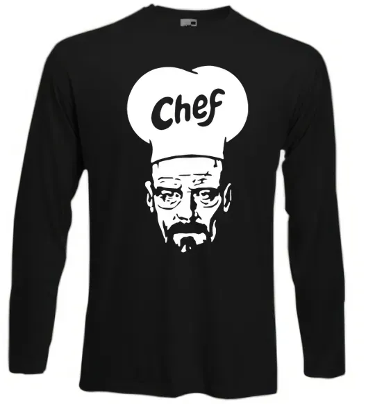 Лонгслив Шеф Черный фото
