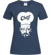 Жіноча футболка Шеф Темно-синій Жіноча футболка Шеф Темно-синій фото