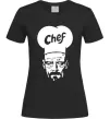 Жіноча футболка Шеф Чорний Жіноча футболка Шеф Чорний фото