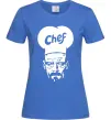 Жіноча футболка Шеф Яскраво-синій Жіноча футболка Шеф Яскраво-синій фото