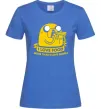 Жіноча футболка I love food Яскраво-синій фото