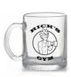 Чашка стеклянная Gym rick Прозрачный фото